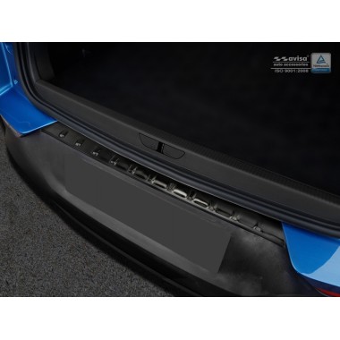 Накладка на задний бампер (черная) Opel Grandland X (2017-) бренд – Avisa главное фото